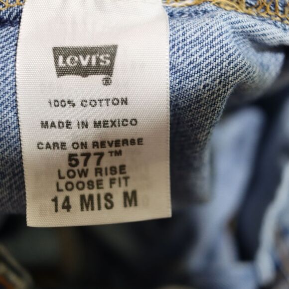 Levi’s 577 Vintage Nouveau Loose Fit Wide Leg Jeans Missy 14 - Picture 10 of 11